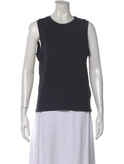 Pre-owned Agolde Crew Neck Sleeveless Top In Blue