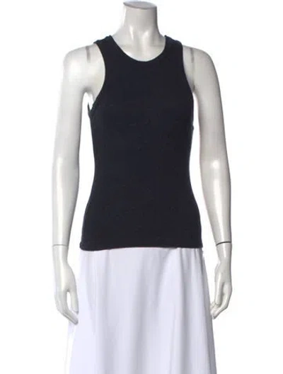 Pre-owned Agolde Crew Neck Sleeveless Top In Blue