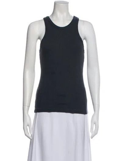 Pre-owned Agolde Crew Neck Sleeveless Top In Gray