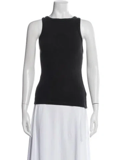 Pre-owned Agolde Crew Neck Sleeveless Top In Gray