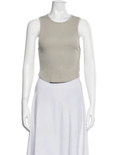 Pre-owned Agolde Crew Neck Sleeveless Top In Grey