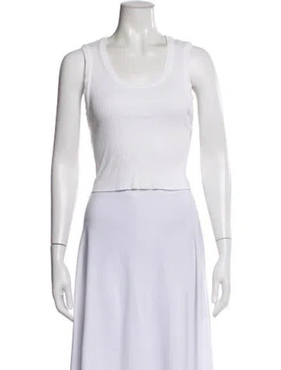 Pre-owned Agolde Crew Neck Sleeveless Top In Neutral