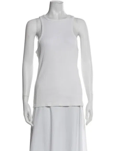 Pre-owned Agolde Crew Neck Sleeveless Top In Neutral