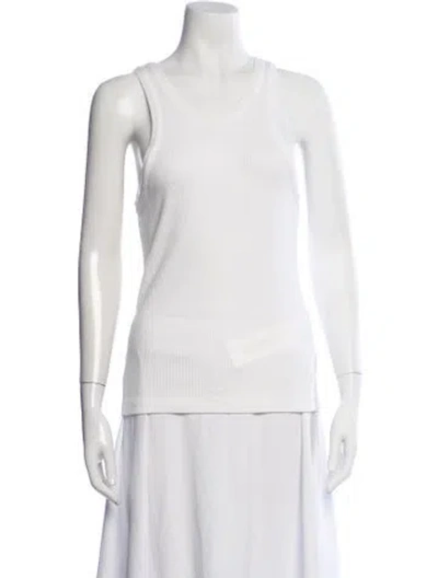 Pre-owned Agolde Crew Neck Sleeveless Top In Neutral