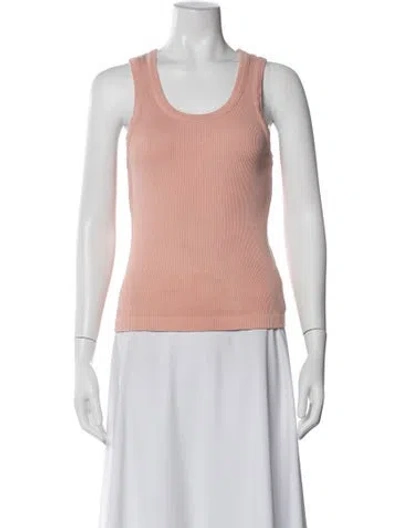Pre-owned Agolde Crew Neck Sleeveless Top In Pink