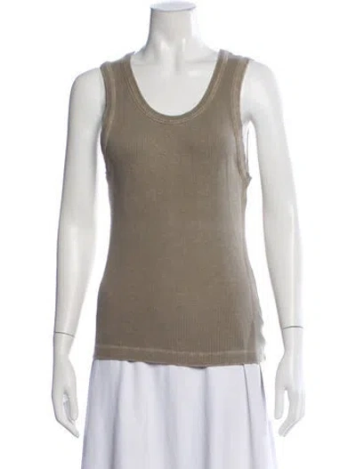 Pre-owned Agolde Crew Neck Sleeveless Top W/ Tags In Neutral