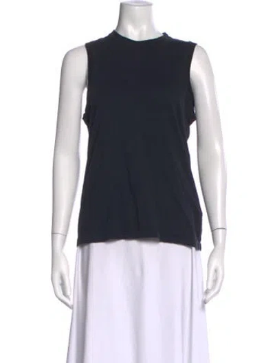 Pre-owned Agolde Crew Neck Sleeveless T-shirt In Blue