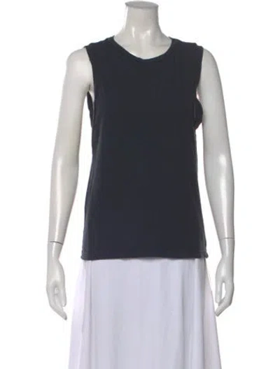 Pre-owned Agolde Crew Neck Sleeveless T-shirt In Blue