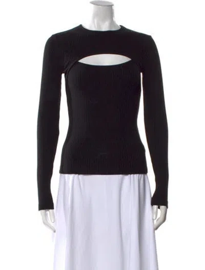 Pre-owned Agolde Crew Neck Sweater In Black