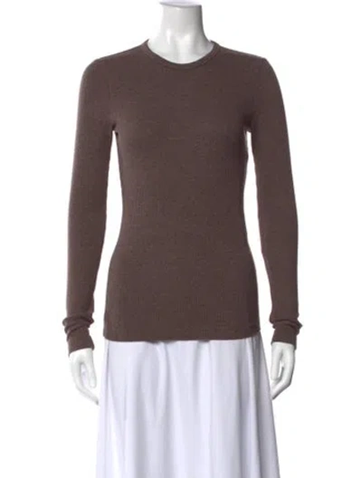 Pre-owned Agolde Crew Neck Sweater In Brown