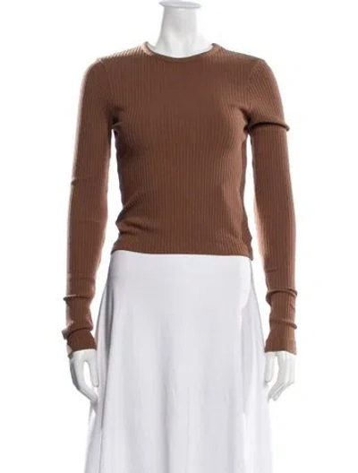 Pre-owned Agolde Crew Neck Sweater In Brown