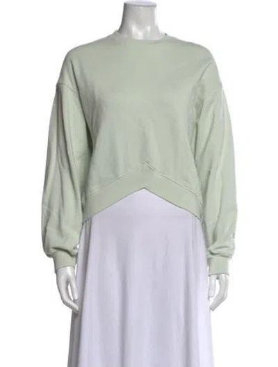 Pre-owned Agolde Crew Neck Sweater In Green