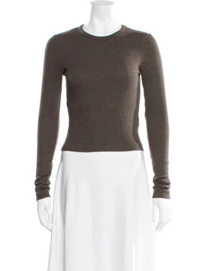 Pre-owned Agolde Crew Neck Sweater W/ Tags In Brown
