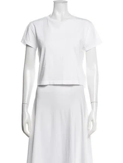 Pre-owned Agolde Crew Neck Sweater In White