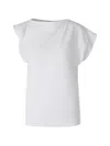 Agolde Beth Cotton T-shirt In White