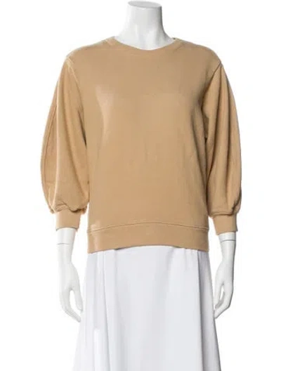 Pre-owned Agolde Crew Neck Three-quarter Sleeve Sweatshirt In Neutral