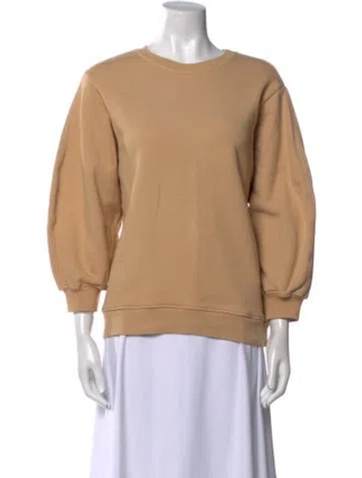 Pre-owned Agolde Crew Neck Three-quarter Sleeve Sweatshirt In Neutral