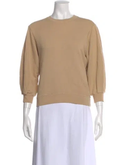 Pre-owned Agolde Crew Neck Three-quarter Sleeve Sweatshirt In Neutral