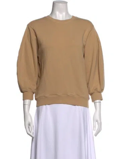 Pre-owned Agolde Crew Neck Three-quarter Sleeve Sweatshirt In Neutral
