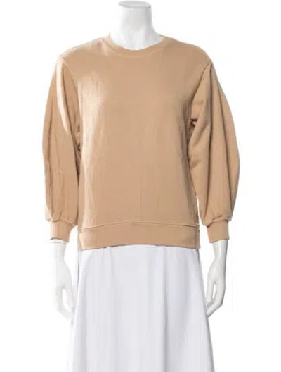 Pre-owned Agolde Crew Neck Three-quarter Sleeve Sweatshirt In Neutrals