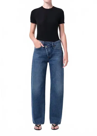 Agolde Criss Cross Jean In Form In Blue