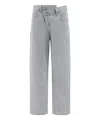 Agolde Criss Cross Jeans In Grey