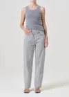 Agolde Criss Cross Upsized Jean In Rain In Yellow