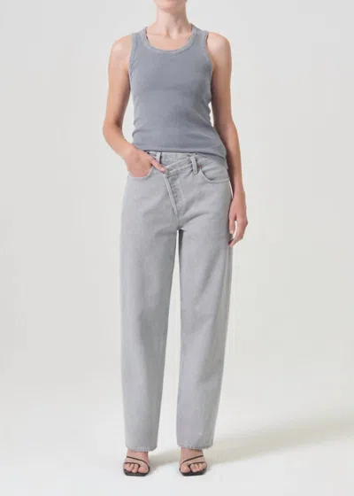 AGOLDE CRISS CROSS UPSIZED JEAN IN RAIN