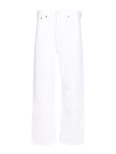 Agolde Cropped Jeans In White