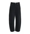 Agolde Cropped Low Curve Jeans In Black