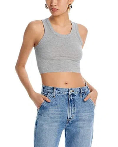 AGOLDE CROPPED POPPY SCOOP NECK TANK TOP