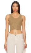 AGOLDE CROPPED POPPY TANK