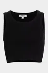 Agolde Cropped Poppy Tank In Black