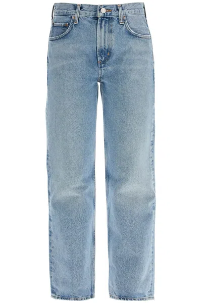 Agolde Cropped Valen Jeans In Blue