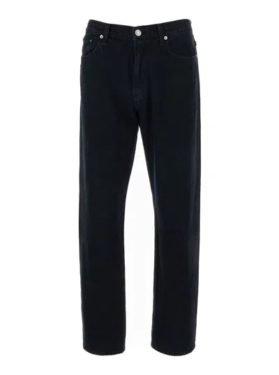 Agolde Crushed Wash Curtis Jeans In In Black