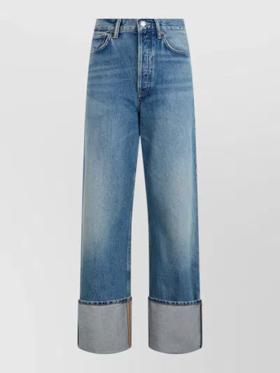 Agolde Cuffed Relaxed-fit Jeans