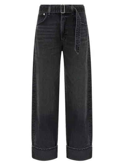 Agolde 'cuffer Taper' Jeans In Gray