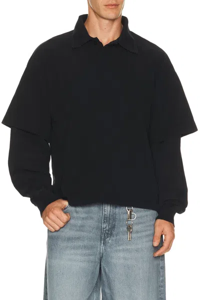 Agolde Curren Double Sleeve Polo
