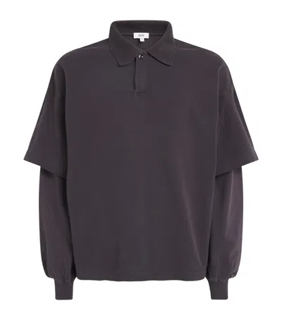 Agolde Curren Polo Shirt In Pink