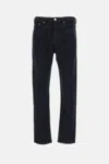 Agolde Crushed Wash Curtis Jeans In In Black