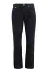 Agolde Regenerated Denim Straight Leg Trousers In Black