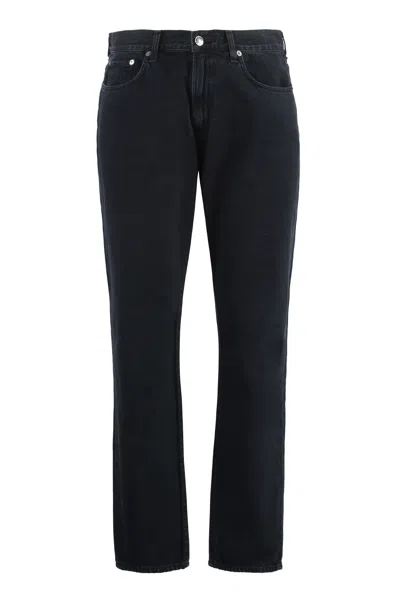 Agolde Curtis Straight Leg Jeans In Black