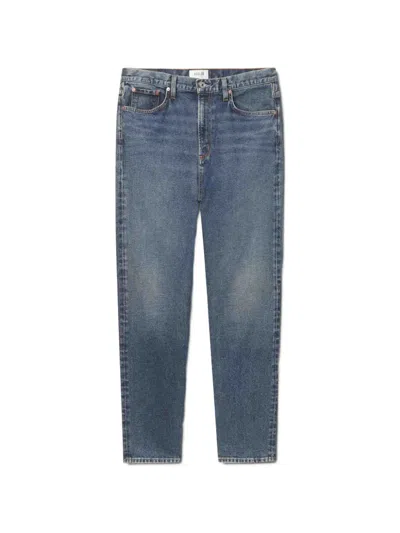 Agolde Curtis Straight-leg Jeans In Blue