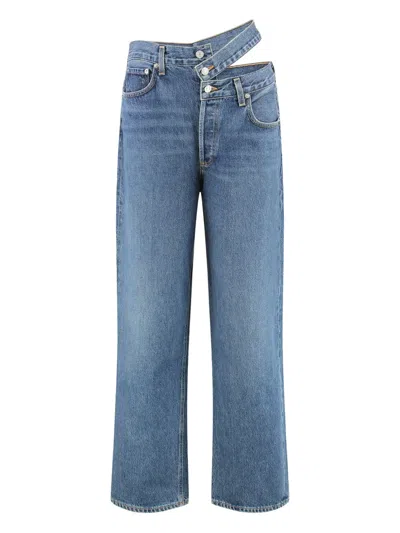 AGOLDE CUT-OUT JEANS