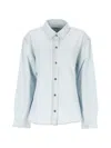 Agolde Camicia Cut-out In Blue