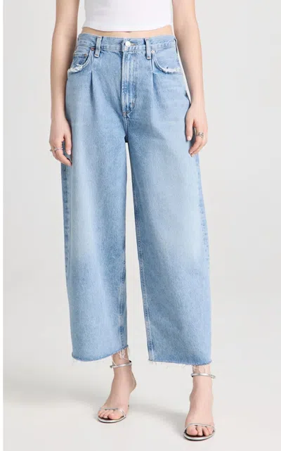 Agolde Dagna Baggy Jeans In Pivot In Blue