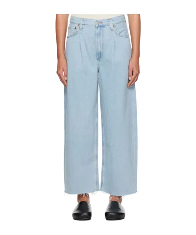 Agolde Dagna Cropped Jeans In Blue