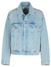 Agolde Denim Dalton Balloon Jacket With In Blue
