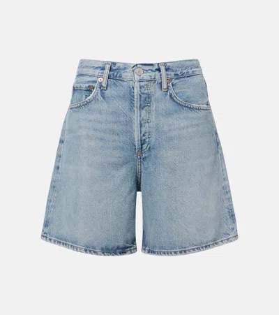 Agolde Dame Denim Shorts In Blue
