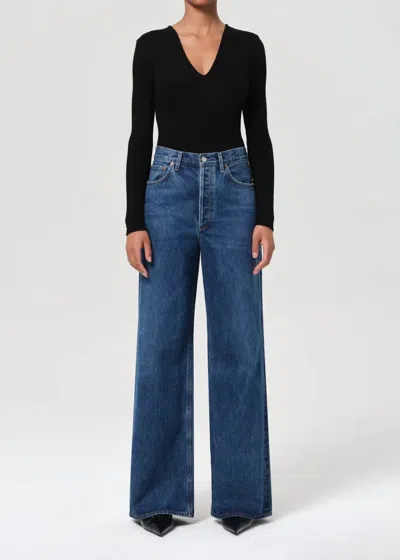 Agolde Dame High Rise Jeans In Enamour In Blue